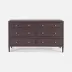 Jarin Dresser Aubergine Faux Belgian Linen 60"L x 20"W x 34"H