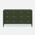 Jarin Dresser Moss Faux Belgian Linen 60"L x 20"W x 34"H