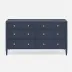 Jarin Dresser True Navy Faux Belgian Linen 60"L x 20"W x 34"H