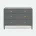 Jarin Dresser Graphite Faux Belgian Linen 48"L x 20"W x 34"H