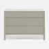 Jarin Dresser Light Gray Faux Belgian Linen 48"L x 20"W x 34"H