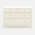 Jarin Dresser White Faux Belgian Linen 48"L x 20"W x 34"H