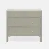 Jarin Dresser Light Gray Faux Belgian Linen 36"L x 18"W x 32"H