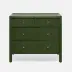 Jarin Dresser Moss Faux Belgian Linen 36"L x 18"W x 32"H