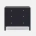 Jarin Dresser Dark Navy Faux Belgian Linen 36"L x 18"W x 32"H