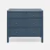 Jarin Dresser True Navy Faux Belgian Linen 36"L x 18"W x 32"H