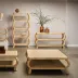 Tottie Natural Peeled Rattan Coffee Table 48"L x 48"W x 18"H