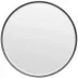 Emma Cool Gray Realistic Faux Shagreen Mirror 32" Round