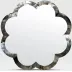 Fiona Silver Mother of Pearl Shell Mirror 38" Round