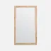 Sidney Beige Crystal Stone Rectangular Mirror 22"W x 38"H