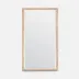 Sidney Beige Crystal Stone Rectangular Mirror 30"W x 52"H