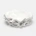 Coco Faux Coral Bowl White Silver