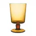 Lando Amber Goblet - Smooth