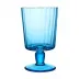 Lando Aqua Sky Goblet - Pleat