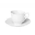 Waves Relief White Breakfast Cup & Saucer V 0