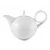 Waves Relief White Teapot V 1