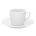 White Espresso Cup & Saucer 05 L