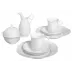 Waves Relief White Coffee Set