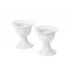 Waves Relief White Egg Cups Set