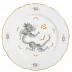 Ming Dragon Black Dinner Plate Gold Rim