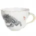 Ming Dragon Black Cappucino Cup Gold Rim