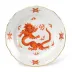 Ming Dragon Red Gold Rim Bread & Butter Plate