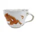 Ming Dragon Red Gold Rim Cappucino Cup