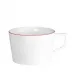 Noble Blue Red Rim Cappuccino Cup