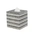 Biarritz Silver Trim Square Tissue Holder (5.75"L x 5.25"W x 6"H)