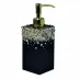 Duchess Pearl Enamel/Gold Trim Lotion/Soap Dispenser (2.75"W x 8.25"H)