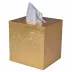 EOS Gold Leaf  Square Tissue Holder (5.75"L x 5.25"W x 6"H)