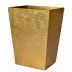 EOS Gold Leaf  Straight Wastebasket + Liner (8.75"L x 7"W x 11.5"H)