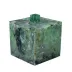 Taj Gemstone Fluorite  Square Container (4"L x 4"W x 4"H)