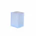 Ice Frosted Sky Lucite  Brush Holder (3"W x 4.75"H)