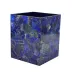 Taj Premium Gemstone Lapis  Wastebasket + Liner (8"L x 8"W x 10"H)