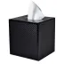 Le Mans Black  Square Tissue Holder (5.75"L x 5.25"W x 6"H)