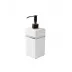 Resort Pure Enamel/Silver Trim Lotion/Soap Dispenser (2.75"W x 8.25"H)