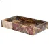 Taj Premium Gemstone Petrified Wood  Flat Towel Holder/Small Tray (10"L x 6"W x 2"H)