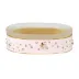 Valencia Ballerina Gold Enamel/Golden Shadow Swarovski Crystal Trim  Oval Soap Dish (5.5"L x 4"W x 1.75"H)