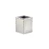 Aero Gravel Enamel/Silver Make Up Brush Holder (3.25"W x 4.25"H)