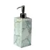 Taj Premium Gemstone Amazonite  Lotion/Soap Dispenser (3"L x 3"W x 8.5"H) Silver Pump