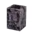 Taj Premium Gemstone Amethyst  Brush Holder (3"L x 3"W x 4"H)