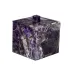 Taj Premium Gemstone Amethyst  Square Container (4"L x 4"W x 4"H)