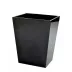 Ice Black Lucite  Wastebasket + Liner (7.5"W x 9"L x 11.25"H)