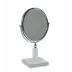 Ice Clear Lucite  Solid 3X Magnifying Mirror (5"W x 5"L x 13.5"H) Silver Mirror