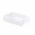 Ice Frosted Snow Lucite  Soap Dish (4.25"W x 5.5"L x 1.5"H)