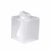 Ice Frosted Snow Lucite  Square Tissue Holder (5.75"W x 6.5"H)