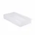 Ice Frosted Snow Lucite  Flat Towel Holder/Small Tray (5.5"W x 9.75"L x 1.75"H)