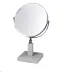 Taj Gemstone Milky White Quartz 3X Magnifying Mirror (5"L x 5"W x 13.5'H)