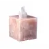 Taj Premium Gemstone Rose Quartz  Square Tissue Holder (5.75"L x 5.75"W x 6"H)